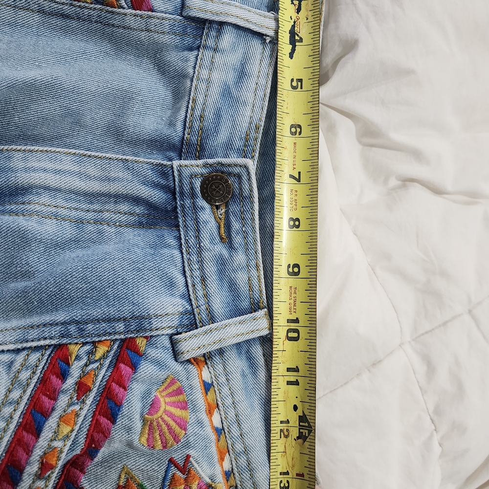 On Hold - Spell Light Blue Wanderlust Floral Embroidered Jeans - Picture 9 of 13